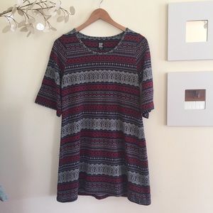 Japanese Graniph Bell Sleeved T-shirt Dress